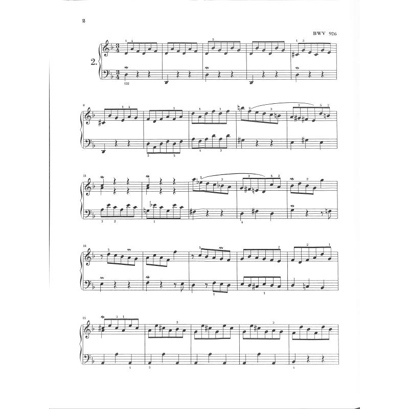 Kleine Praeludien Fughetten Von Bach Johann Sebastian Hn 106 Noten