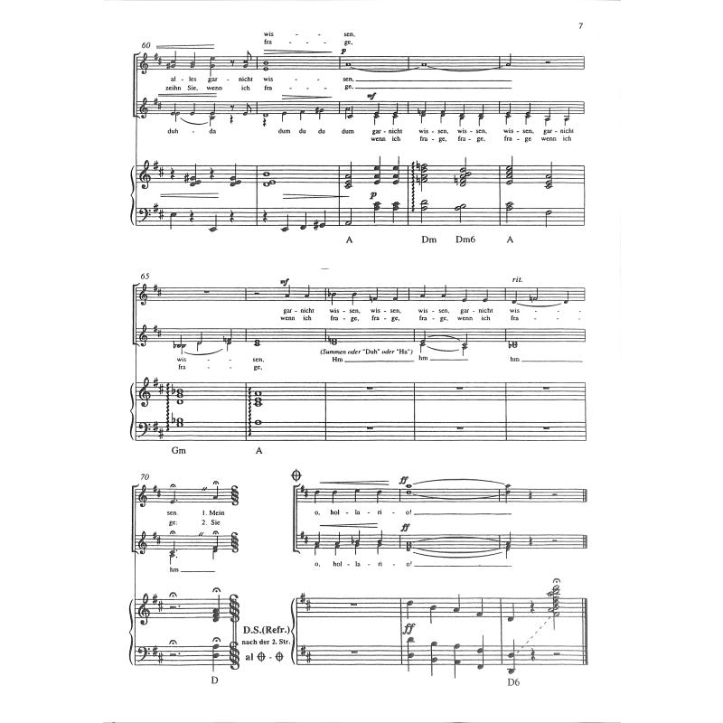 MEIN KLEINER GRUENER KAKTUS - von Reisfeld Bert + Marcuse Albrecht Comedian  Harmonists - METEMB 905A-KLAV - Noten