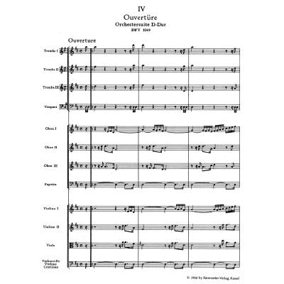 Ouvertüre (Orchestersuite) 4 D-Dur BWV 1069