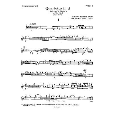 9790012404767 - Quartett d-moll op 76 2 Hob 3 76 (Quinten)