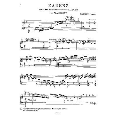 9790012095187 - Kadenz zu Satz 1 von Mozart Konzert C-Dur KV 503