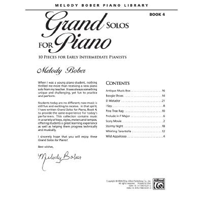 0038081326450 - Grand solos for piano 4