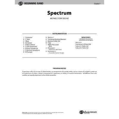 0654979184263 - Spectrum - an Overture for band