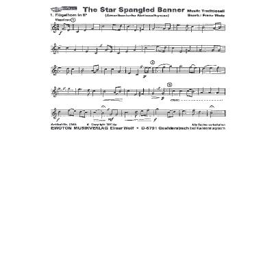 The Star Spangled Banner Nationalhymne Amerika Notenbuch De