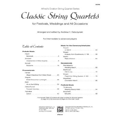 0038081395999 - Classic string quartets