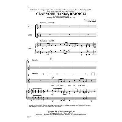 0038081336893 - Clap your hands rejoice 0038081336893 - Clap your hands rejoice
