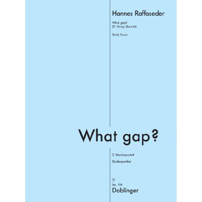 9790012190783 - What gap | Quartett 2