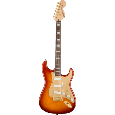 fender stratocaster sunburst gold hardware