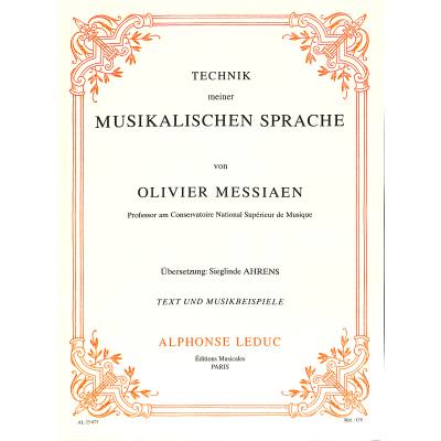 9790046236730 - Technik meiner musikalischen Sprache | Technique de mon langage musical 9790046236730 - Technik meiner musikalischen Sprache | Technique de mon langage musical