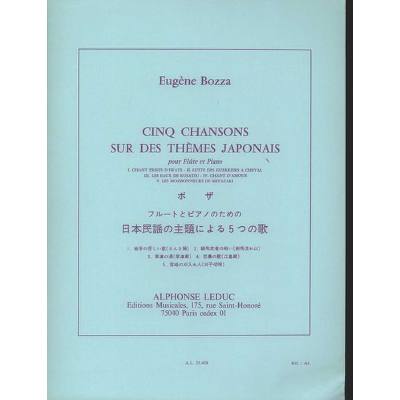 9790046254383 - 5 Chansons sur des themes japonais 9790046254383 - 5 Chansons sur des themes japonais