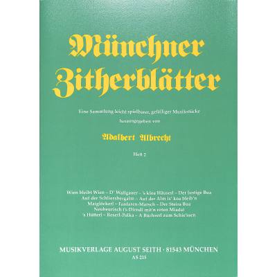 9790500190097 - Münchner Zitherblätter 2 9790500190097 - Münchner Zitherblätter 2