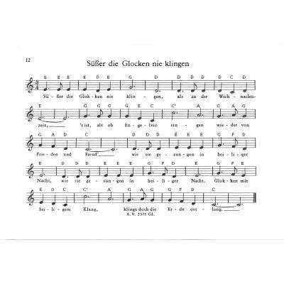 Melodien für das Glockenspiel 3 Weihnachtslieder