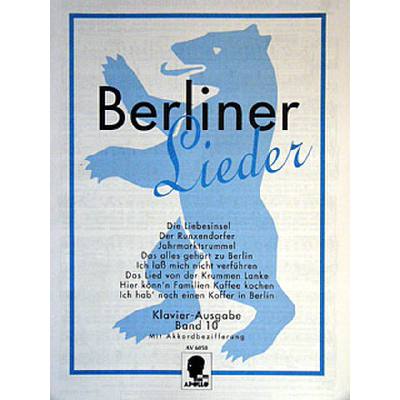 9790203918882 - Berliner Lieder 10 9790203918882 - Berliner Lieder 10