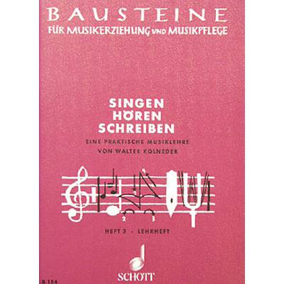 9790001104807 - Singen hören schreiben 3 - Lehrheft