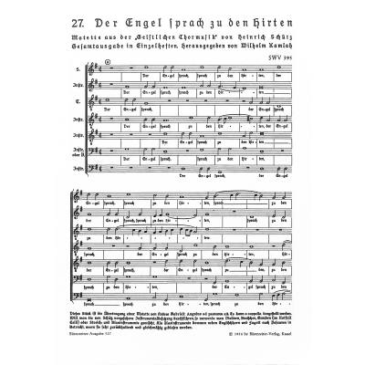 9790006403240 - Der Engel sprach zu den Hirten SWV 395