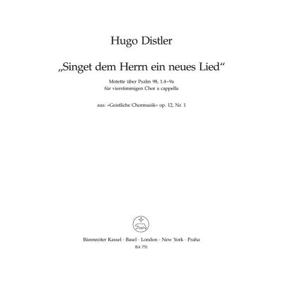 9790006405152 - Singet dem Herrn Motette