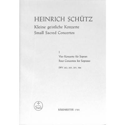 9790006412723 - Kleine geistliche Konzerte 1 9790006412723 - Kleine geistliche Konzerte 1