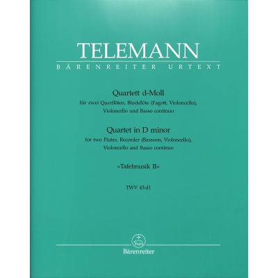 9790006436712 - Quartett d-moll (Tafelmusik 2)