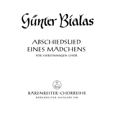 9790006439669 - Abschiedslied eines Mädchens