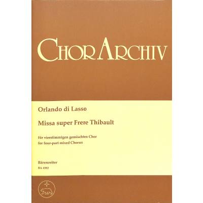 9790006447794 - Missa super frere Thibault