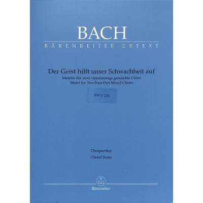 9790006465187 - Der Geist hilft unser Schwachheit auf BWV 226 9790006465187 - Der Geist hilft unser Schwachheit auf BWV 226
