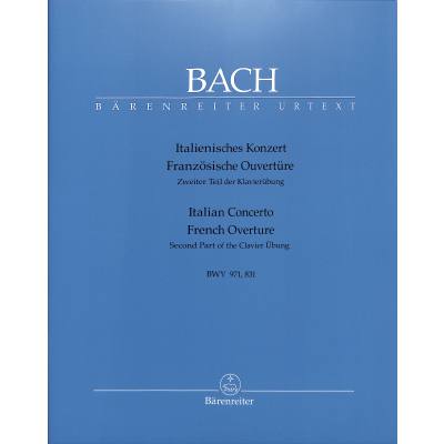 9790006466160 - Italienisches Konzert F-Dur BWV 971 +