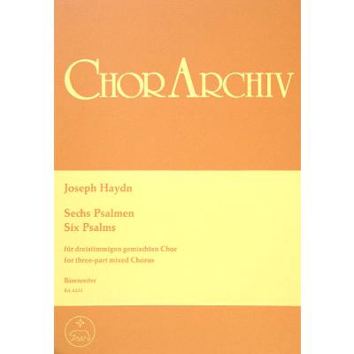 9790006477289 - 6 Psalmen Hob 23 Anhang