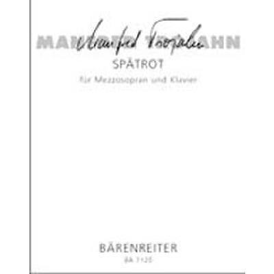 9790006485567 - Spätrot vier Gesänge auf ged