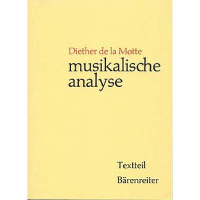 9783761801413 - Musikalische Analyse - Diether de la Motte Kartoniert (TB)