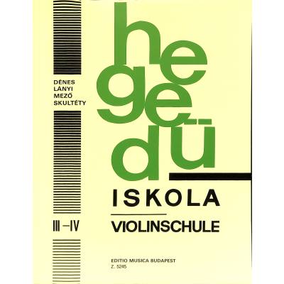 9790080052457 - Hegedü 3 4 (Violinschule)