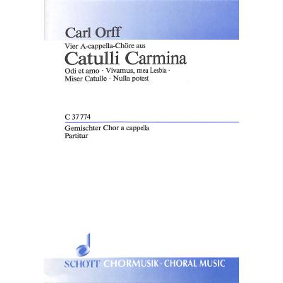 9790001006989 - Chöre aus Catulli carmina 4