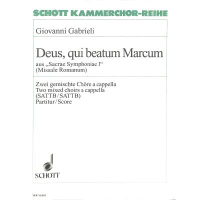 9790001101219 - Deus qui beatum marcum