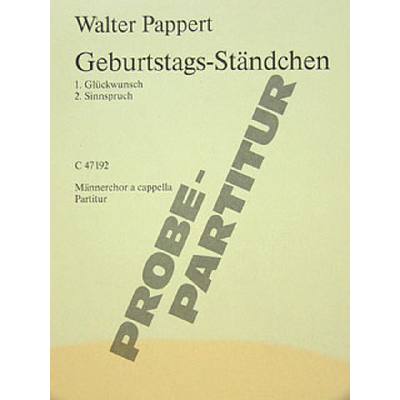 9790001016308 - Geburtstagsständchen