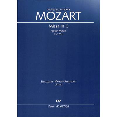 9790007084677 - Missa in C (Klavierauszug) - Wolfgang Amadeus Mozart Geheftet