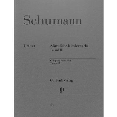 9790201809243 - Sämtliche Klavierwerke 3 - Robert Schumann Kartoniert (TB)