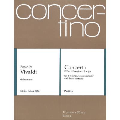 9790001024259 - Concerto F-Dur RV 551 F 34 PV 278 9790001024259 - Concerto F-Dur RV 551 F 34 PV 278