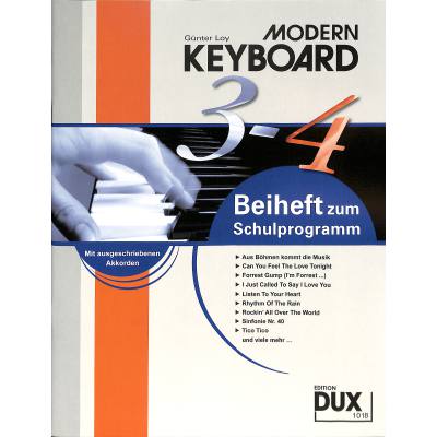 4031658010185 - Modern Keyboard Schulprogramm BeiheftH3-4 - Günter Loy Geheftet