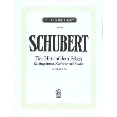 9790004167380 - Der Hirt auf dem Felsen op 129 9790004167380 - Der Hirt auf dem Felsen op 129