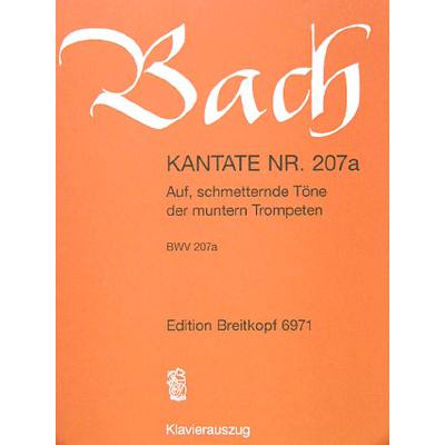 9790004171400 - Kantate 207a Auf schmetternde Töne 9790004171400 - Kantate 207a Auf schmetternde Töne