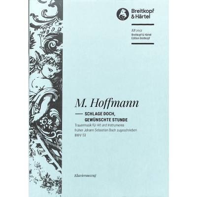 9790004172070 - Kantate 53 Schlage doch gewünschte Stunde BWV 53