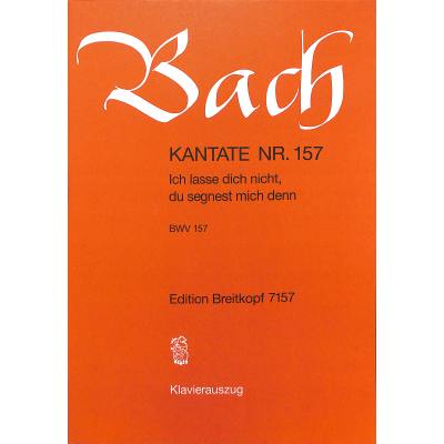 9790004173114 - Kantate 157 Ich lasse dich nicht BWV 157