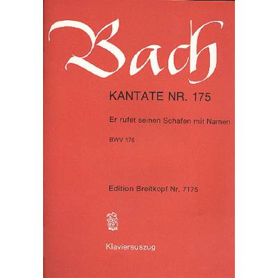 9790004173299 - Kantate 175 er rufet seinen Schafen mit Namen BWV 175