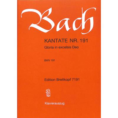 9790004173459 - Kantate 191 Gloria in excelsis deo BWV 191 9790004173459 - Kantate 191 Gloria in excelsis deo BWV 191