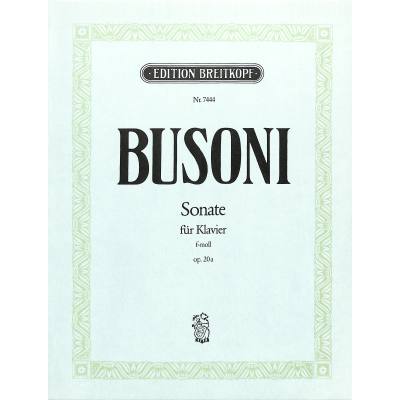 9790004173992 - Sonate f-moll op 20 a