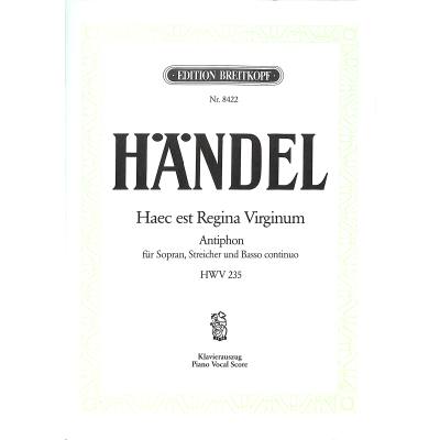 9790004177280 - Haec est regina virginum HWV 235