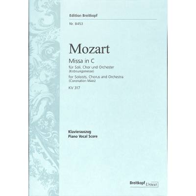 9790004177495 - Missa C-Dur KV 317 (Krönungsmesse) Klavierauszug (Taubmann u Beyer) - Wolfgang Amadeus Mozart Kartoniert (TB)