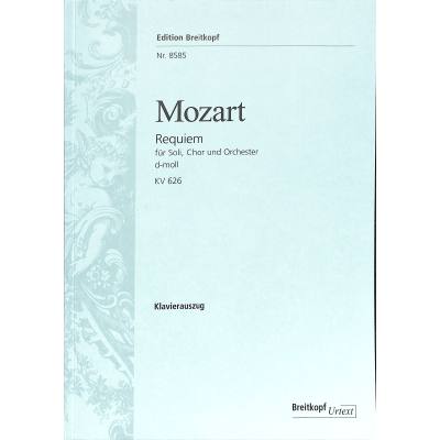 9790004178713 - Mozart Wolfgang Amadeus - GEBRAUCHT Requiem d-moll KV 626 - nach Eybler Süßmayr vervollständigt von HC Robins Landon - Breitkopf Urtext - Klavierauszug (EB 8585) - Preis vom 19022023 061737 h