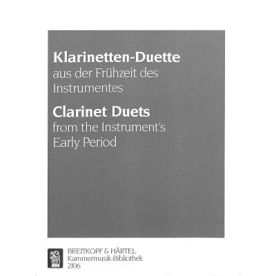 9790004500545 - Klarinetten Duette aus der Frühzeit 9790004500545 - Klarinetten Duette aus der Frühzeit