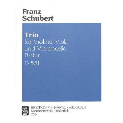 9790004500149 - Trio B-Dur D 581 9790004500149 - Trio B-Dur D 581