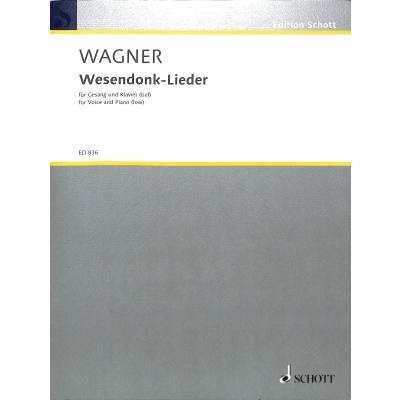 9790001031981 - Wesendonck Lieder WWV 91a 9790001031981 - Wesendonck Lieder WWV 91a